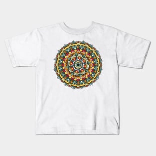 Green Eye Mandala Kids T-Shirt